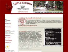 Tablet Screenshot of littleredhenschool.com